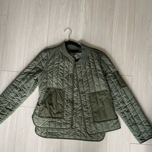 Green banana republic bomber jacket